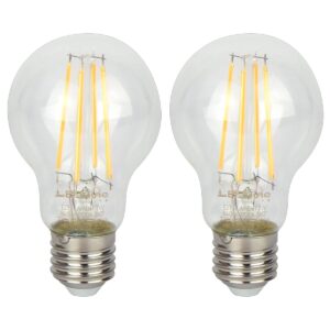 LED line LITE LED Filament Lamp A60 E27 - 7W (vervangt 70W) - 840lm - Ø60mm - 230V - Energiezuinig - 2 stuks