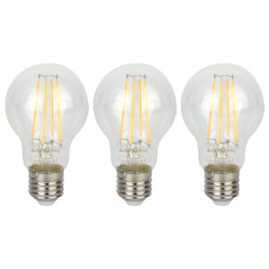 LED line LITE LED Filament Lamp A60 E27 - 7W (vervangt 70W) - 840lm - Ø60mm - 230V - Energiezuinig - 3 stuks