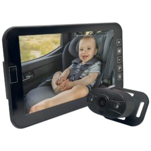 ProRide Baby Auto Monitor - 7 Inch HD - Baby Camera voor Auto - Nachtzicht - Complete Set - Bedraad - Extra Helder Scherm