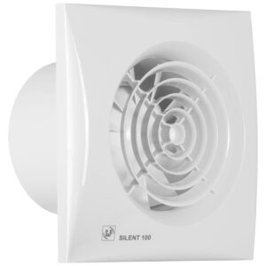 Soler & Palau Silent-100 CHZ Badkamerventilator 100mm - Met Timer en Vochtsensor - 95 m³/h - Stil
