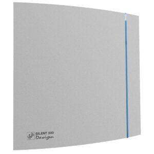 Soler & Palau Silent-200 CRZ Design Badkamerventilator - Met Timer - terugslagklep en 175 m³/h - Stil - Zilver