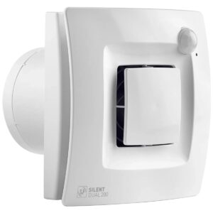Soler & Palau Silent Dual 200 Badkamerventilator - Met Bewegingssensor - Hygrostaat en Automatische Ventilatie - Stil - Wit