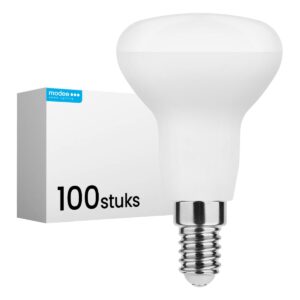 Modee E14 LED Lamp 4.9W - 470lm - 4000K - Neutraal Wit - LED Spot R50 - Vervangt 40W Halogeen Gloeilamp - 100 stuks