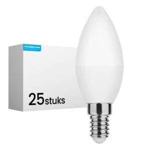 Modee E14 LED Lamp 7W - 700lm - 4000K - Neutraal Wit - LED Kaarslamp B35 - Vervangt 54W Halogeen Gloeilamp - 25 stuks