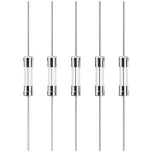 VLTG Glaszekering met Soldeerdraad - 5x20mm - 5A - Snel (F) - 250V AC - 5 stuks