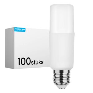 Modee E27 LED Lamp 11.1W - 1055lm - 2700K - Warm Wit - LED Stick Lamp T44 - Vervangt 75W Halogeen Gloeilamp - 100 stuks