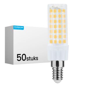 Modee LED Buislamp E14 - 6W 6000K 600lm 230V - LED Afzuigkaplamp - Koel Wit - 50 stuks