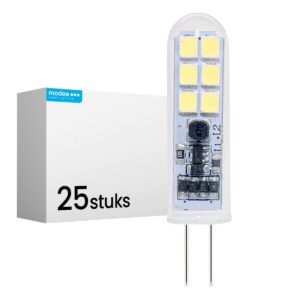 Modee LED Lamp G4 - 2W 4000K 190lm 12V - LED Lamp insteek - Wit Licht - 25 stuks