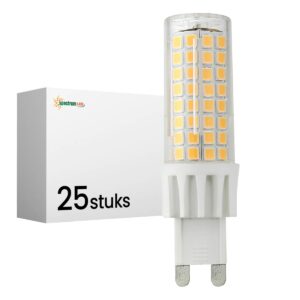 Spectrum LED Insteeklampje G9 7W - 230V - 770 Lumen - 3000K Warm wit - Gezellig licht - Energiezuinig - 25 stuks