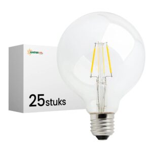 Spectrum Dimbare LED Lamp E27 8.5W - 230V - 1150 Lumen - 2700K Warm Wit - Gezellig Licht - Dimbaar - Energiezuinig - 25 stuks