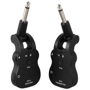 Draadloze Instrument Audio Zender & Ontvanger - 2.4Ghz - Gitaar, Bass, Keyboard & Electrische Drum - EN-9 - Zwart