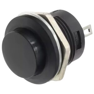 ProRide Drukknop Pulsschakelaar R13-507 - 16mm Inbouw - 250V/3A - Normally Open - Zwart