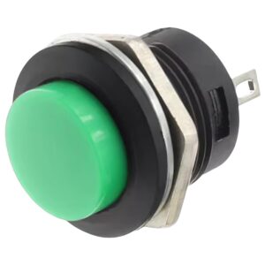 ProRide Drukknop Pulsschakelaar R13-507 - 16mm Inbouw - 250V/3A - Normally Open - Groen