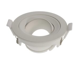 VITO Riko-RR - Ronde Verstelbare Inbouwspot GU10 fitting - 75mm - Wit - Draaibare spot voor Plafondmontage