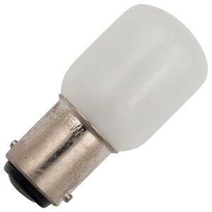 Naaimachine Lampje BA15D - 15W 2700K 230V – Gloeilampje - Mat - Extra Warm Wit