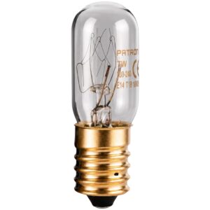 Patron Koelkastlamp E14 - 7W 45lm 2300K - Extra Warm Wit Licht - T18 - Dimbaar - 1 stuk