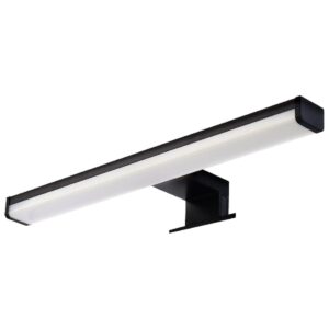VITO Ariel - Badkamerlamp Led 8W - 680lm 4000K IP44 - 400x101x44mm Waterbestendig - 3-in-1 - Zwart