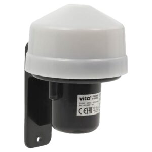 VITO PHS05 - Fotosensor Schemersensor - 2000W 10A IP44 - Wit - Automatische Lichtschakelaar