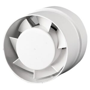 VITO Venti-P120 - Badkamerventilator buismodel - 120mm - 30dB fluister - 15W met Wit - Met terugslagklep - 220m3 - 2200rpm