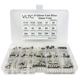 VLTG Glaszekering 5x20mm - Buiszekering - Snel (F) - 0.1A t/m 30A - Zekeringset 150 stuks