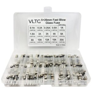 VLTG Glaszekering 5x20mm - Buiszekering - Snel (F) - 0.1A t/m 20A - Zekeringset 150 stuks