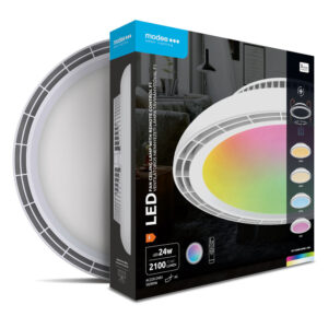 Modee Plafondventilator met LED Lamp 65W - 2100lm - Instelbare Lichtkleur - Ø450mm - Met Afstandsbediening - Wit
