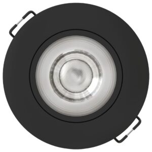 Modee LED Inbouwspot Rond - 4.8W 420 Lumen - 4000K Neutraal Wit - IP20 Ø80mm - Zwart - 1 stuk