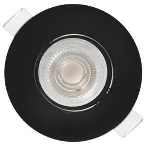 Modee LED Inbouwspot Rond - 4.9W 480 Lumen - 4000K Neutraal Wit - IP23 Ø90mm - Zwart - 1 stuk