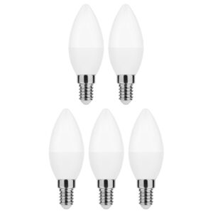 Modee E14 LED Lamp - 8.5W 806LM 2700K - Warm Wit - LED Kaarslamp C37 - Vervangt 60W Halogeen Gloeilamp - 5 stuks