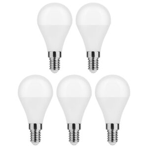 Modee E14 LED Lamp - 8.5W 806LM 6000K - Daglicht Wit - LED Globe Mini G45 - Vervangt 60W Halogeen Gloeilamp - 5 stuks