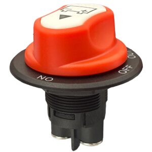 ProRide Accuschakelaar 50A 12-24V DC - Hoofdschakelaar - Batterij Isolator Aan/Uit - Opbouw