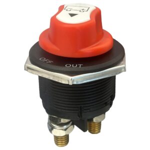 ProRide Accuschakelaar 200A 12-24V DC - Hoofdschakelaar - Batterij Isolator Aan/Uit - Opbouw