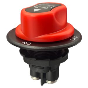 ProRide Accuschakelaar 50A 12-48V DC - Hoofdschakelaar - Batterij Isolator Aan/Uit - Opbouw