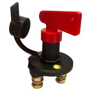 ProRide Accuschakelaar 200A 12-24V DC met Sleutel - Hoofdschakelaar - Batterij Isolator Aan/Uit - Opbouw