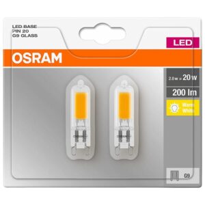 Osram LED Insteeklamp G9 - 1.9W 200lm 2700K - Warm Wit Licht - Vervangt 20W - 15000 uur Levensduur - 1 stuk