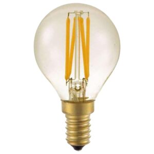 SPL LED Filament Lamp E14 - 4W 250lm 2200K - Extra Warm Wit Licht - P45 - Dimbaar - Ra93 - Goud Glas - 1 stuk