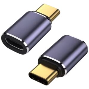 Rechte USB-C-Adapter - USB4 - 100W - 40 Gbps Gegevensoverdracht - Stekker Naar Bus - Zwart
