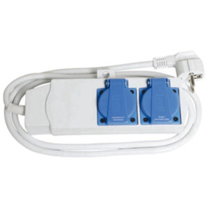 Wasmachine/droger stekkerdoos 2-voudig - 3x1.5mm - 1.5 meter