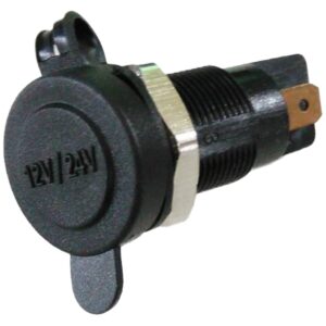 ProRide DIN/Hella Stopcontact Inbouw - 12-36V 180W - Met Afsluitdop - Waterdicht - Zwart