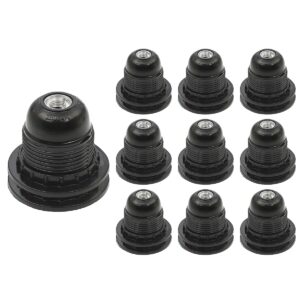 VITO Lamphouder E27 - Zwart - Lamphouder - E27 fitting - 10 stuks