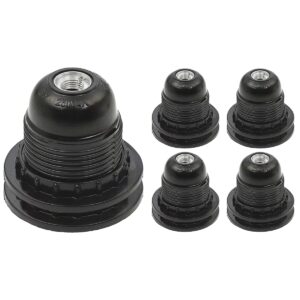 VITO Lamphouder E27 - Zwart - Lamphouder - E27 fitting - 5 stuks