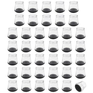 Orbit Essentials - Stoelpootdoppen Rond 40mm (30-34mm) - Anti-Kras Viltjes - Transparant - 40 stuks