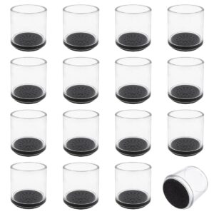 Orbit Essentials - Stoelpootdoppen Rond 46mm (40-44mm) - Anti-Kras Viltjes - Transparant - 16 stuks