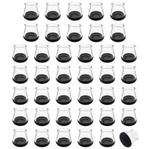 Orbit Essentials - Stoelpootdoppen Rond 35mm (25-29mm) - Voor Schuine Poten - Transparant - 40 stuks