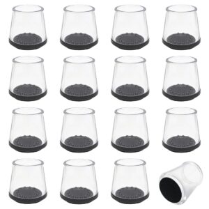 Orbit Essentials - Stoelpootdoppen Rond 35mm (26-30mm) - Anti-Kras Viltjes - Transparant - 16 stuks