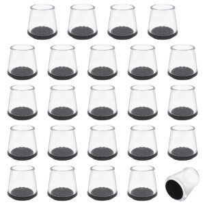 Orbit Essentials - Stoelpootdoppen Rond 35mm (26-30mm) - Anti-Kras Viltjes - Transparant - 24 stuks