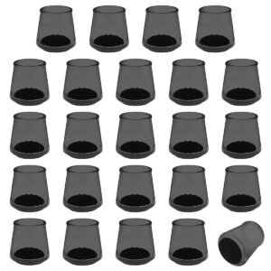 Orbit Essentials - Stoelpootdoppen Rond 35mm (26-30mm) - Anti-Kras Viltjes - Zwart - 24 stuks
