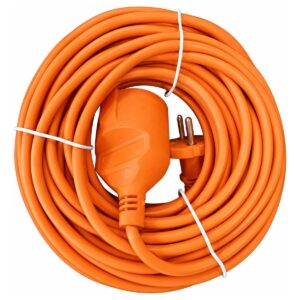 Plastrol Tuinverlengkabel Oranje - 30 meter - PVC - 2x1mm² - H05VV-F2 - Niet Geaard