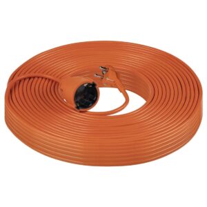 Virone Tuinverlengkabel Oranje - 40 meter - PVC - 3x1mm² - H05VV-F3 - Geaard - IP44