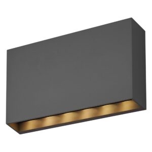 Avide Wandlamp Buiten Sydney - Moderne Buitenlamp - 20cm - 6W - IP65 - 429 lumen - 3000K - 220-240V - Zwart